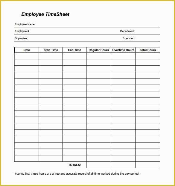 Free Weekly Timesheet Template Of 26 Blank Timesheet Templates – Free Sample Example
