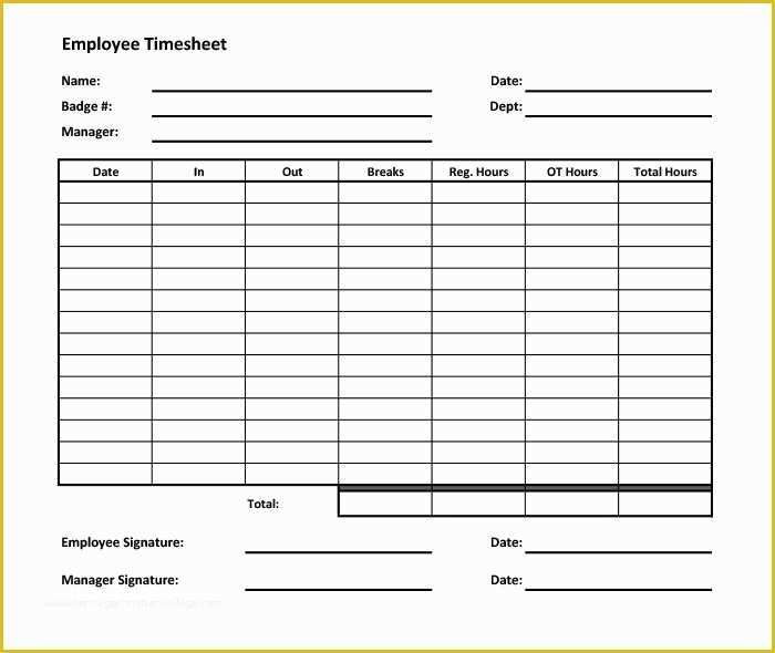 Free Weekly Timesheet Template Of 60 Sample Timesheet Templates Pdf Doc Excel