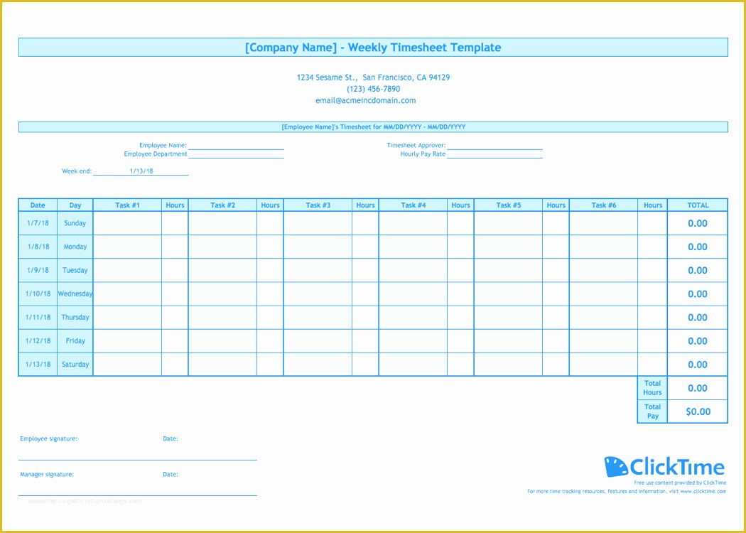 Free Weekly Timesheet Template Of Free Nonprofit Timesheet Template