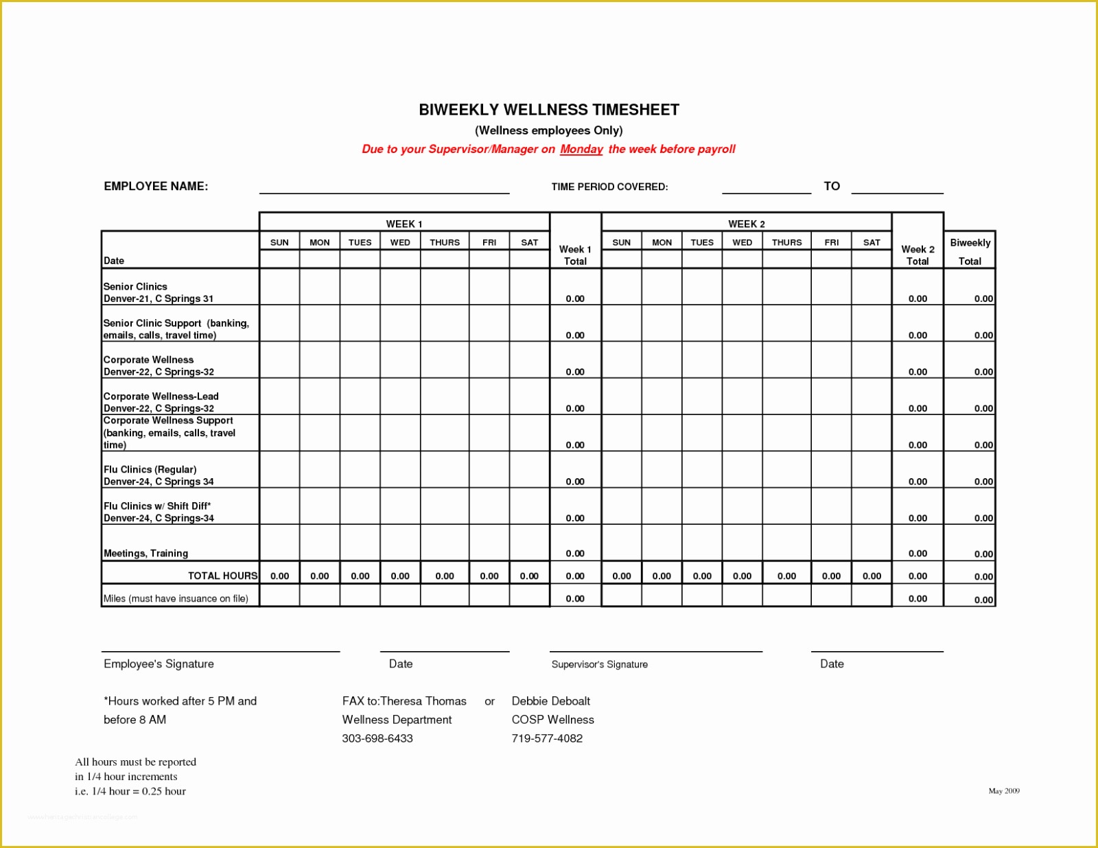 Free Weekly Timesheet Template Of Free Printable Timesheets for Employees Picture Template