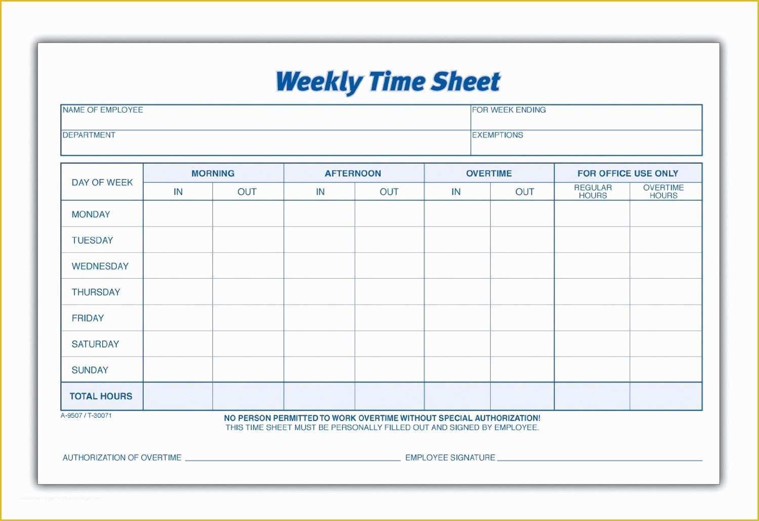 Free Weekly Timesheet Template Of Weekly Employee Time Sheet Good to Know