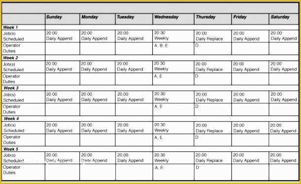 Free Weekly Work Schedule Template Of 14 Free Excel Employee Schedule Template Exceltemplates