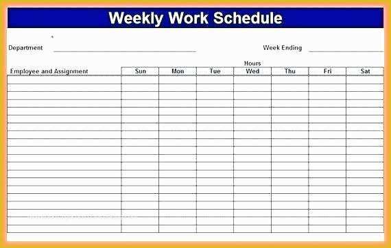 Free Weekly Work Schedule Template Of Excel Employee Work Schedule Template – Whatafanub