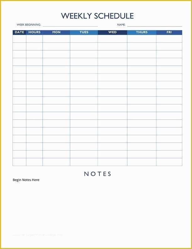 Free Weekly Work Schedule Template Of Free Work Schedule Templates for Word and Excel