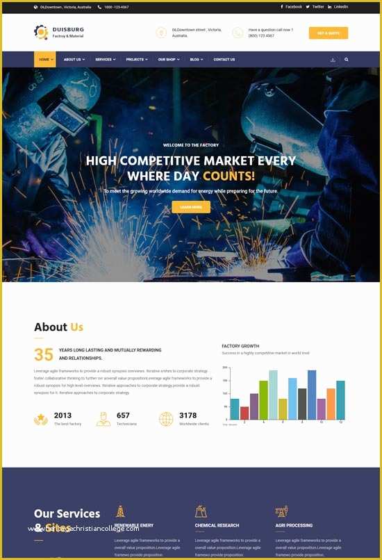 Free Welding Website Template Of 50 Best Industrial Website Templates Free & Premium