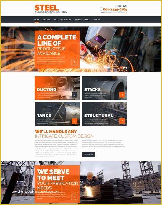 Free Welding Website Template Of 50 Best Industrial Website Templates Free &amp; Premium