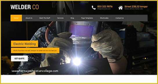 Free Welding Website Template Of Engineer Wordpress themes for Engineering Websites and