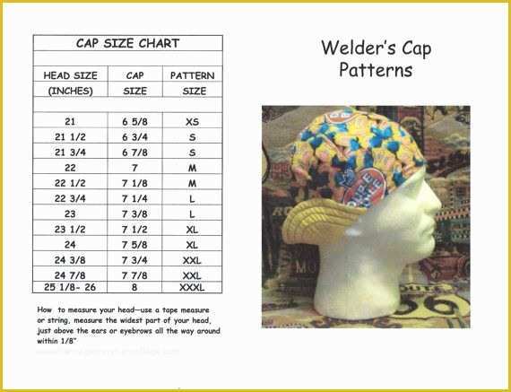 Free Welding Website Template Of Pdf Welder S Hat Cap Pattern for 6 Panel Short by