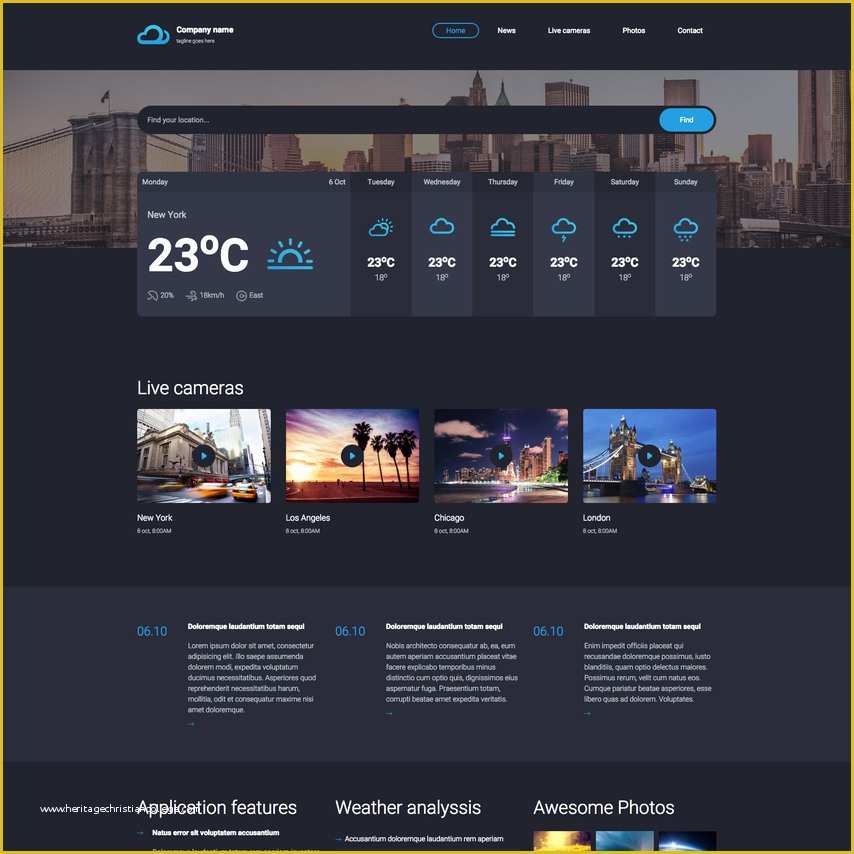 Free Welding Website Template Of Steel Weather Free Responsive Website Template