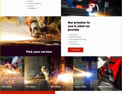 Free Welding Website Template Of Welding Web Template