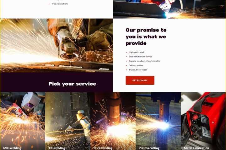 Free Welding Website Template Of Welding Web Template