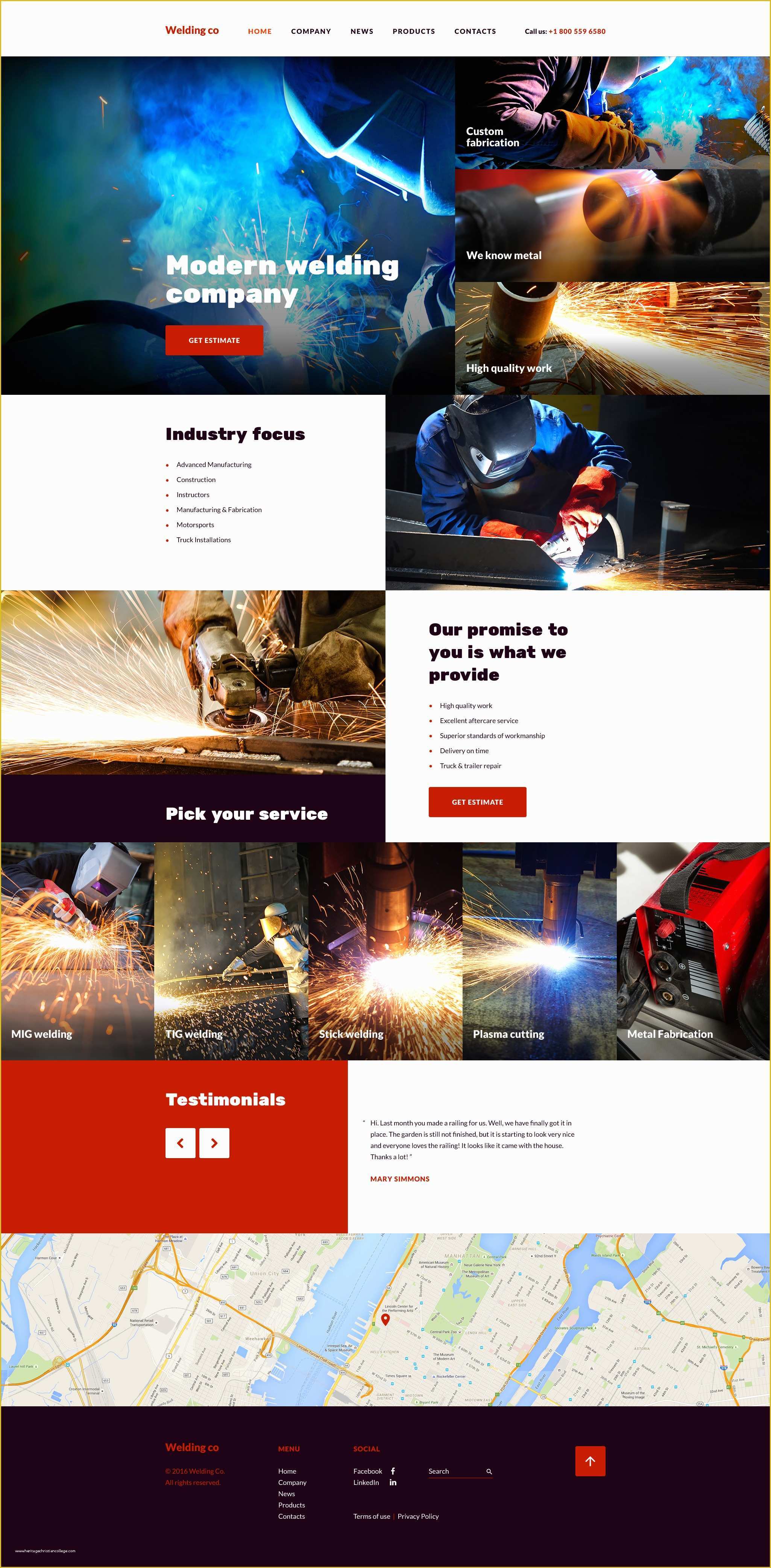 Free Welding Website Template Of Welding Web Template