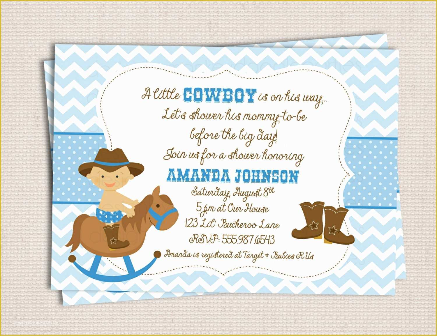 Free Western Baby Shower Invitation Templates Of Western Baby Shower Invitations