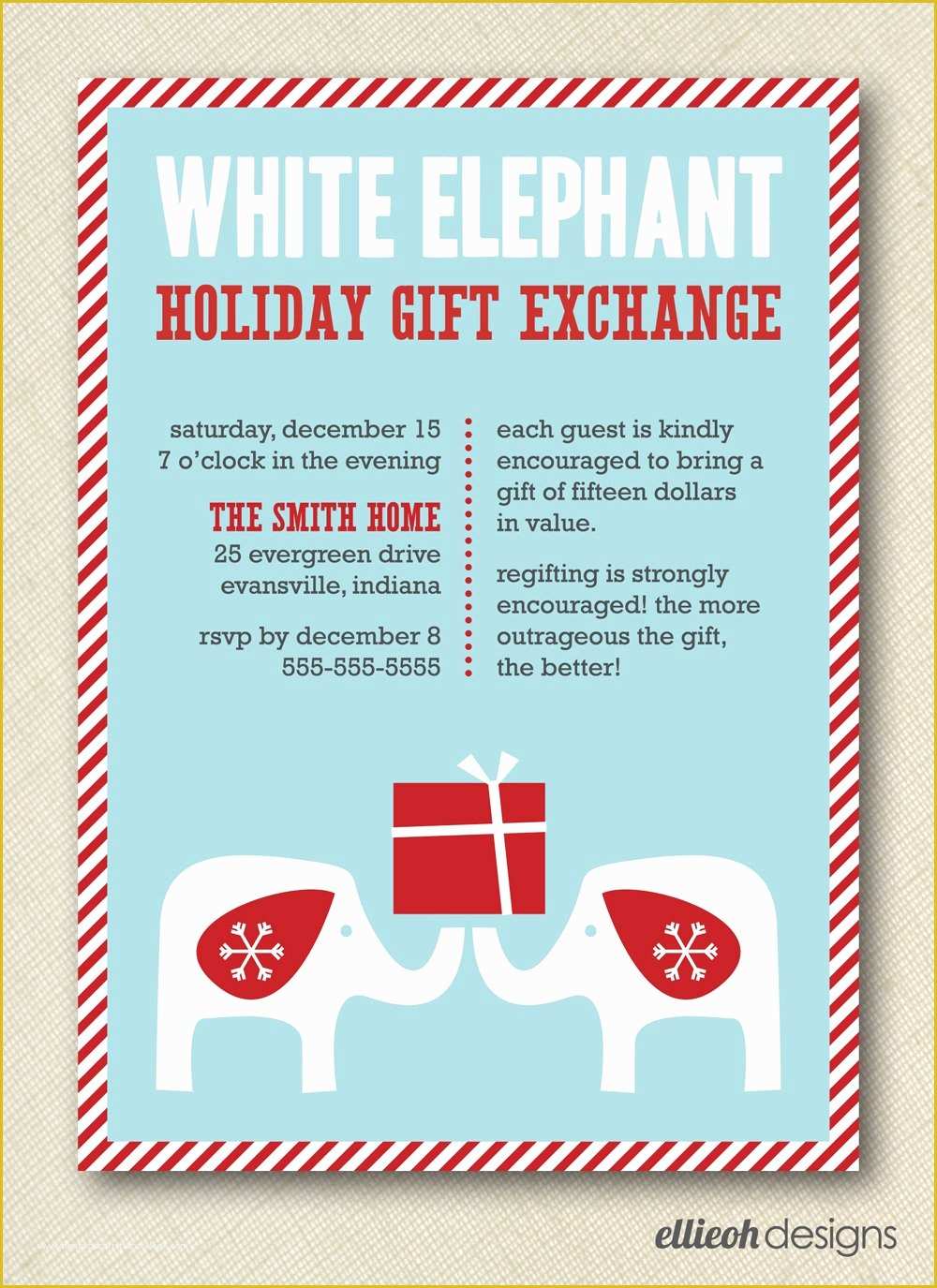 Free White Elephant Party Invitation Template Of Chandeliers &amp; Pendant Lights