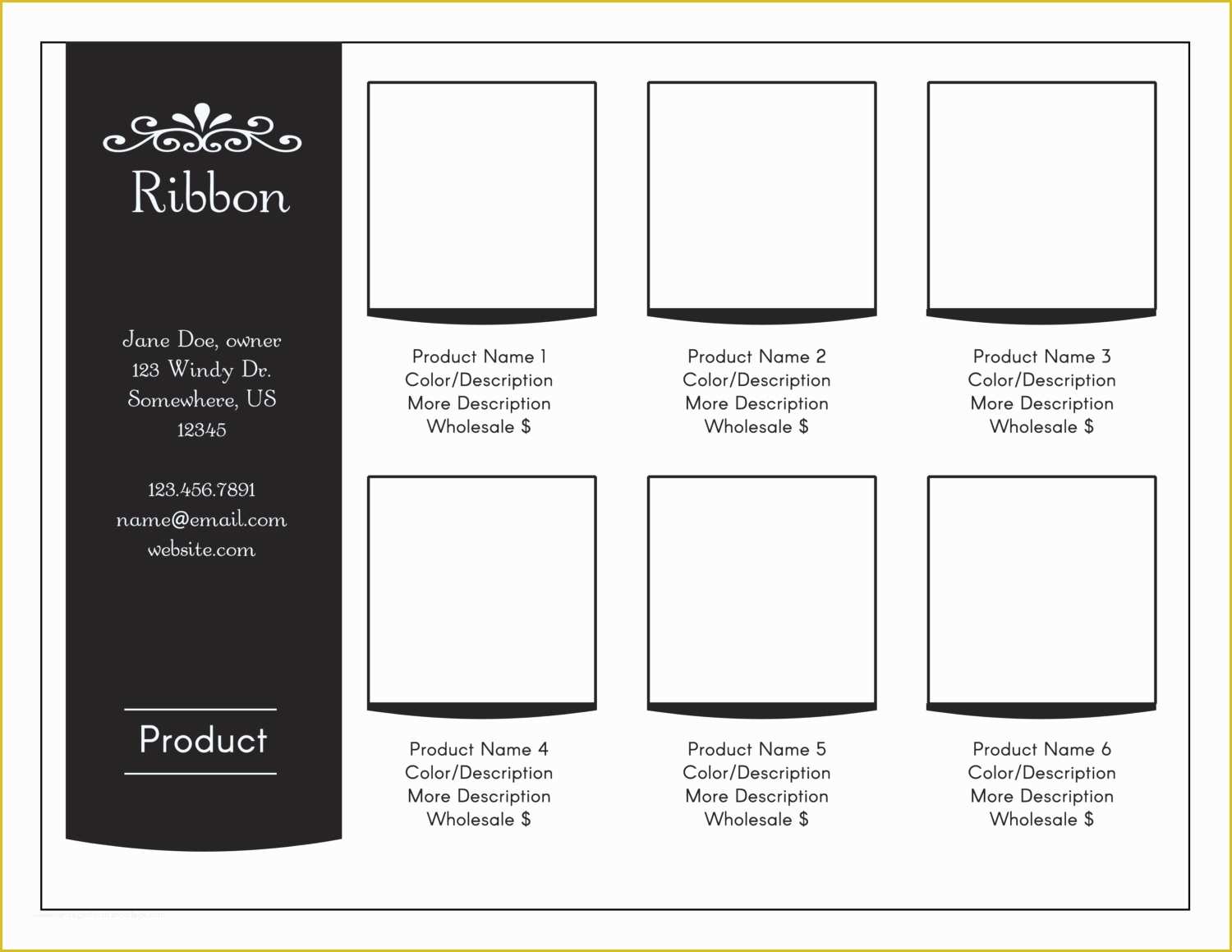 Free wholesale Line Sheet Template Of Minimalist Line Sheet or wholesale Catalog Template Ribbon