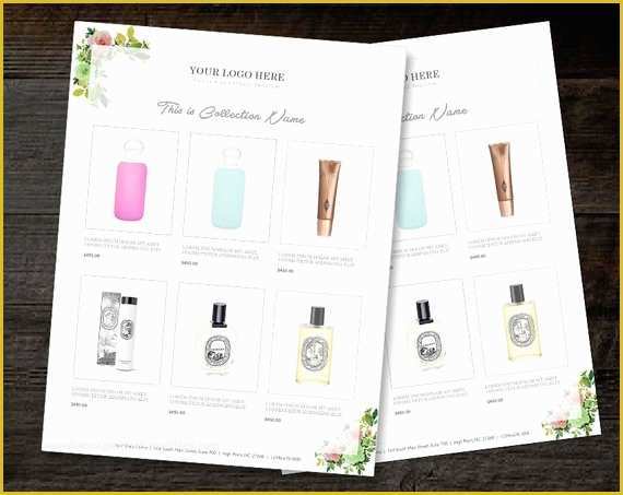 Free wholesale Line Sheet Template Of Vertical Line Sheet wholesale Catalog Template Mini Product