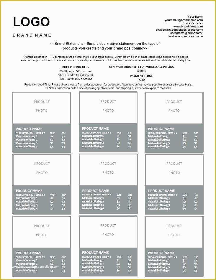 Free wholesale Line Sheet Template Of wholesale Line Sheet Template Free – Superscripts