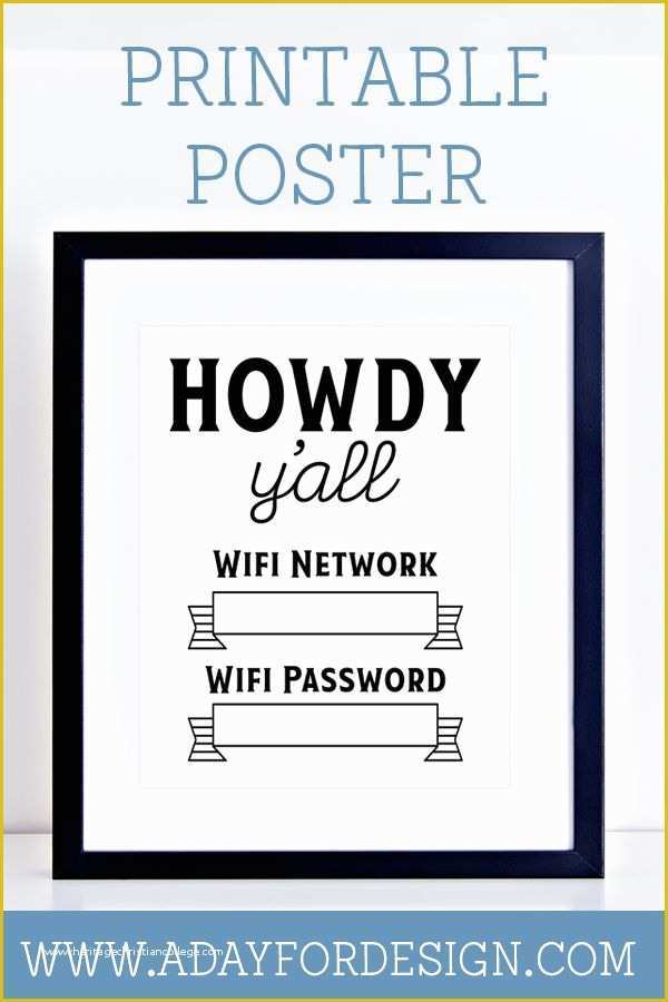 Free Wifi Poster Template Of 25 Best Ideas About Wifi Password Printable On Pinterest