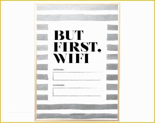 Free Wifi Poster Template Of 25 Best Ideas About Wifi Password Printable On Pinterest