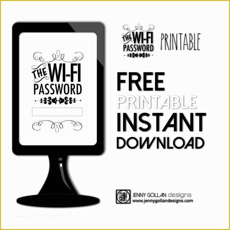Free Wifi Poster Template Of Best 25 Wifi Password Printable Ideas On Pinterest
