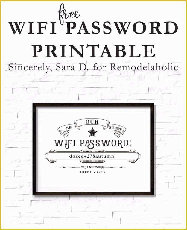 Free Wifi Poster Template Of Free Printable Guest Wifi Password Bing Images