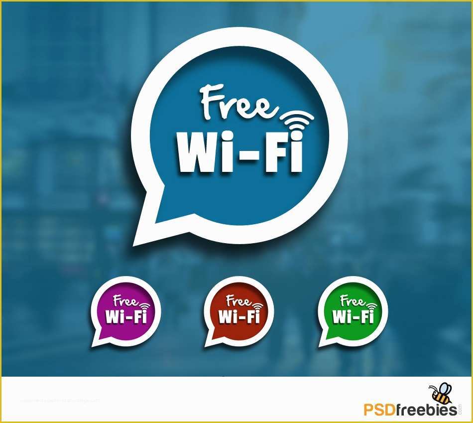 Free Wifi Poster Template Of Free Wifi Sign Speech Blurb Icon Psd Download Download Psd