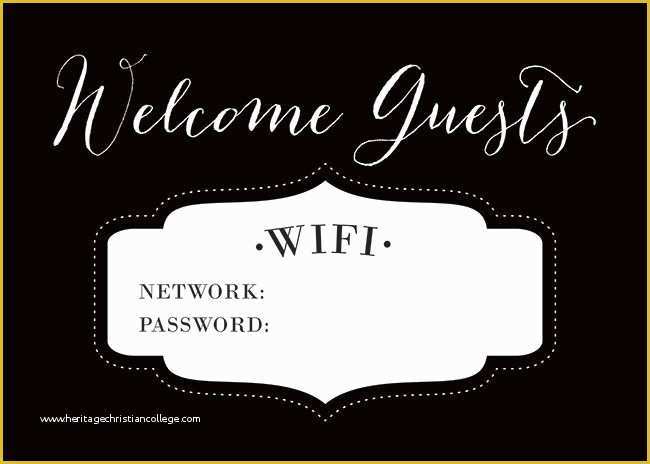 Free Wifi Poster Template Of the 25 Best Ideas About Wifi Password Printable On