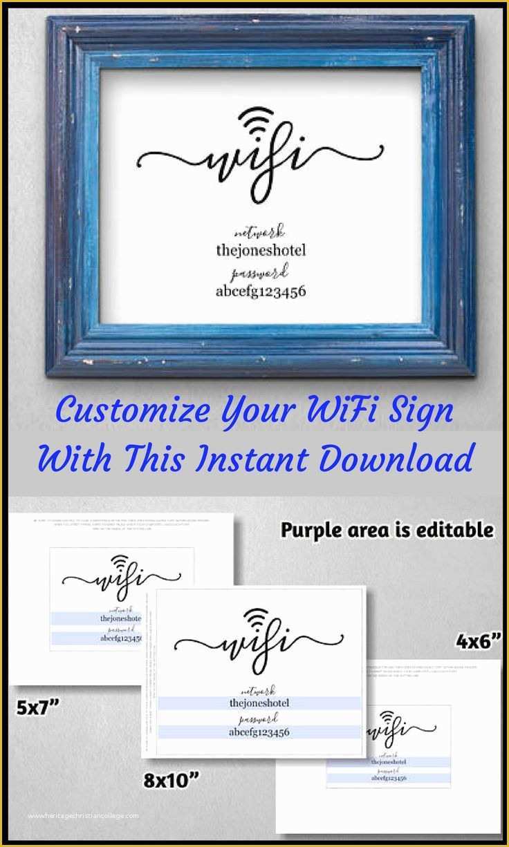 Free Wifi Poster Template Of the 25 Best Wifi Password Printable Ideas On Pinterest