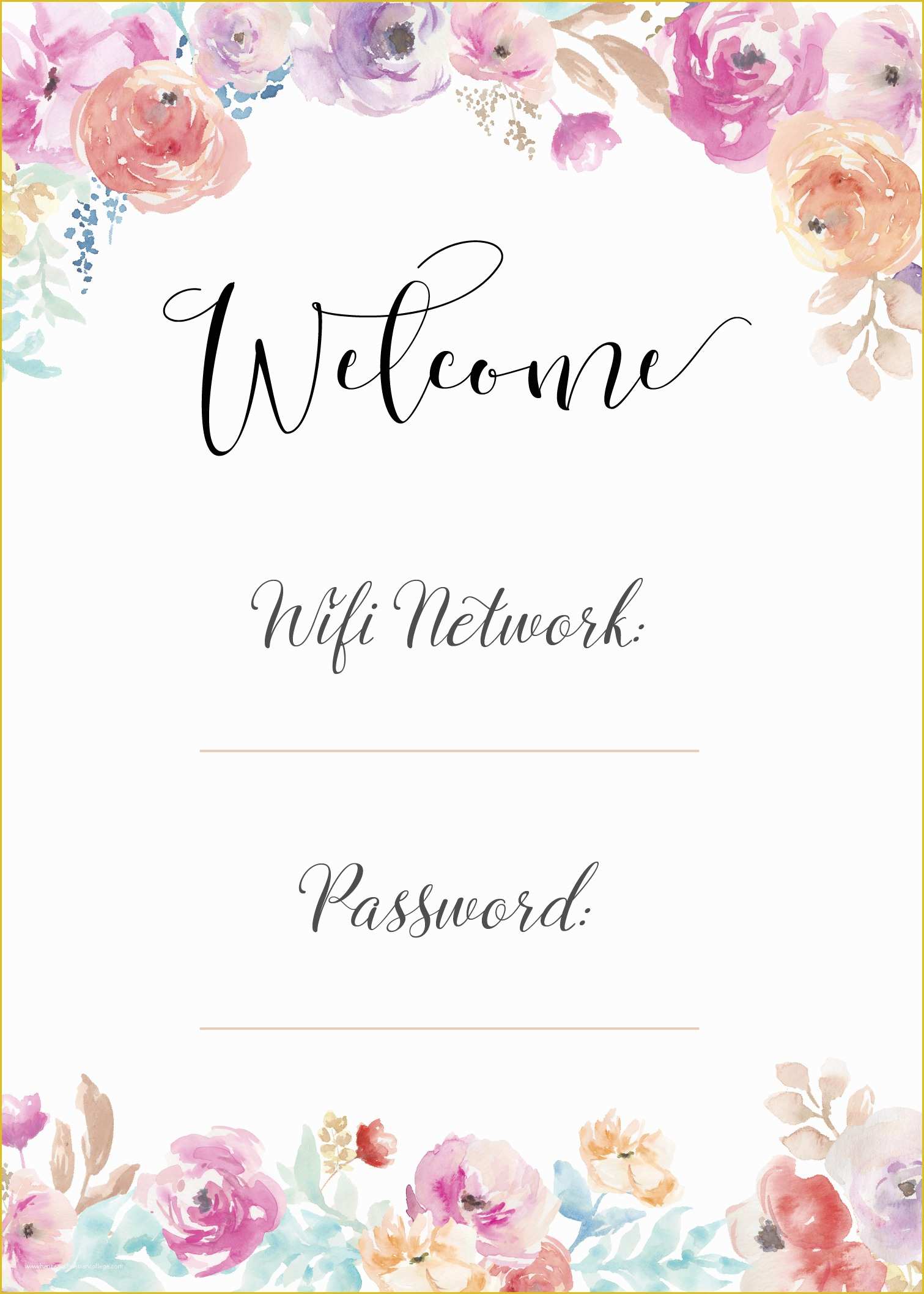 Free Wifi Poster Template Of the Perfect Wifi Printable Inkdot