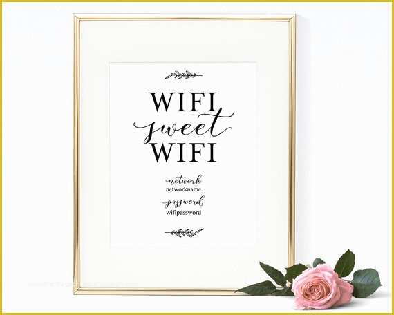 Free Wifi Poster Template Of Wifi Password Sign Printable Wifi Sign Template Home