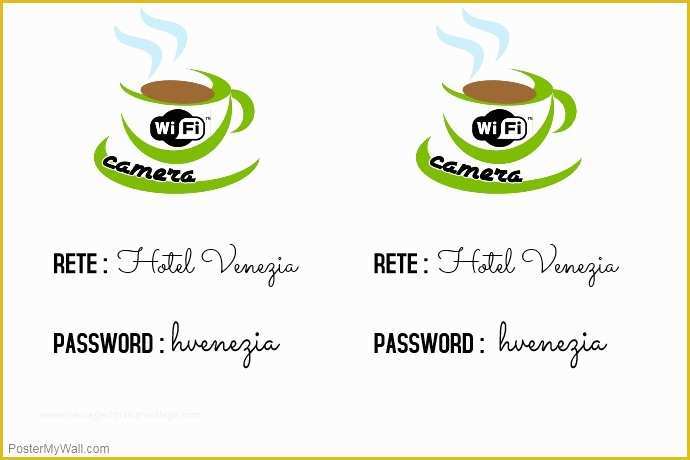 Free Wifi Poster Template Of Wifi Password Template
