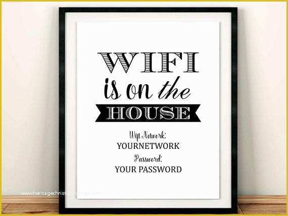 Free Wifi Poster Template Of Wifi Printable Sign Wifi Password Sign Wifi Password