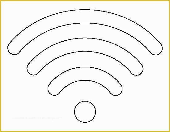 Free Wifi Poster Template Of Wifi Symbol Pattern Use the Printable Outline for Crafts