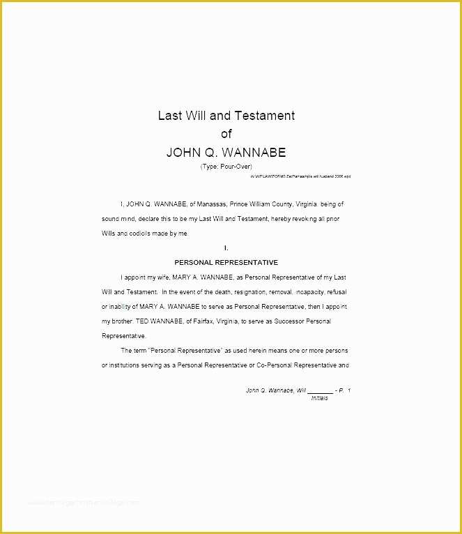 Free Will Maker Templates Of Wills Templates and Free Last Will and Testament Template