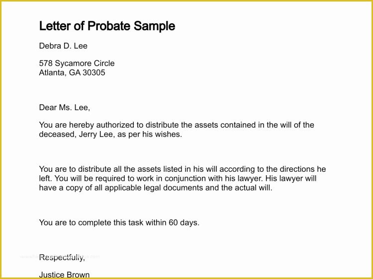 Free Will Template Arizona Of Probate Letter Templates