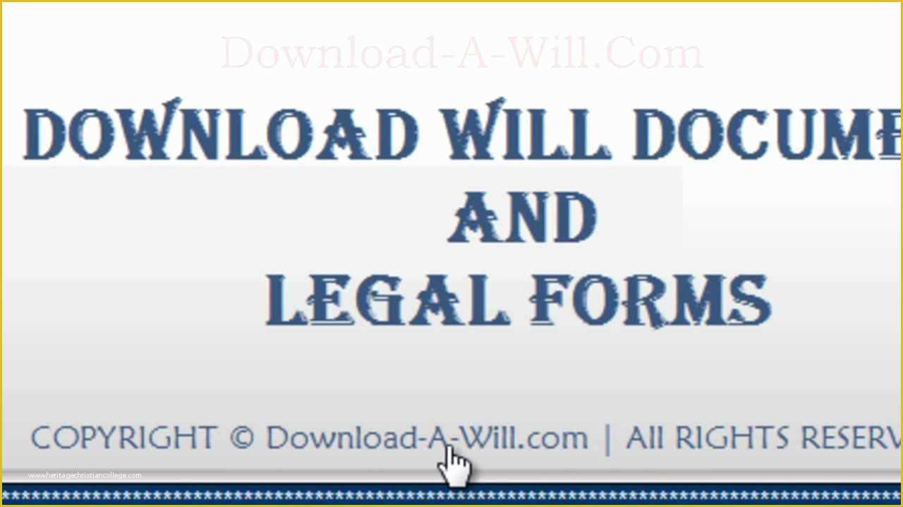 Free Will Template Download Of Download A Free Last Will and Testament