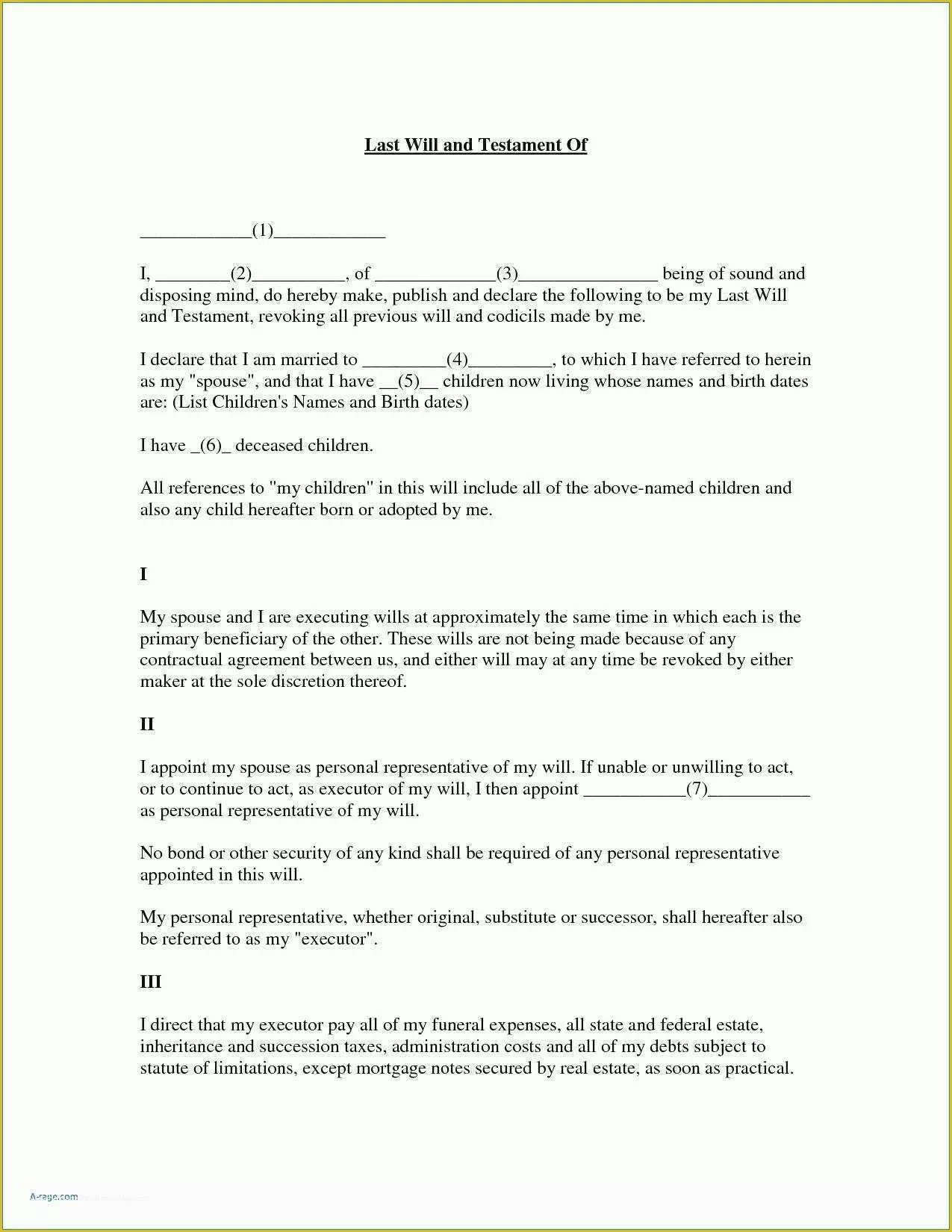 Free Will Template for Microsoft Word Of Elegant Last Will and Testament Template Microsoft Word