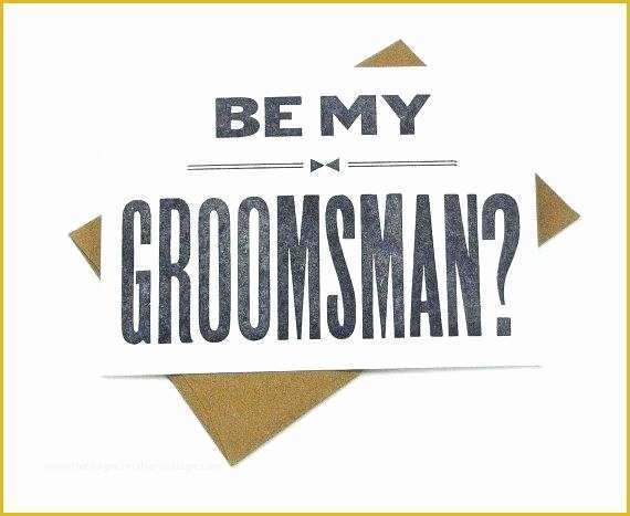 Free Will You Be My Groomsman Template Of Be My Groomsman Will You Groomsmen Invitation Gift Ideas