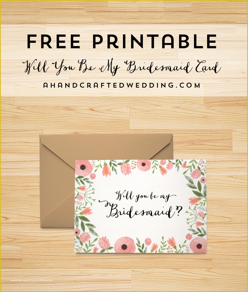 Free Will You Be My Groomsman Template Of Bridesmaid Cards On Pinterest