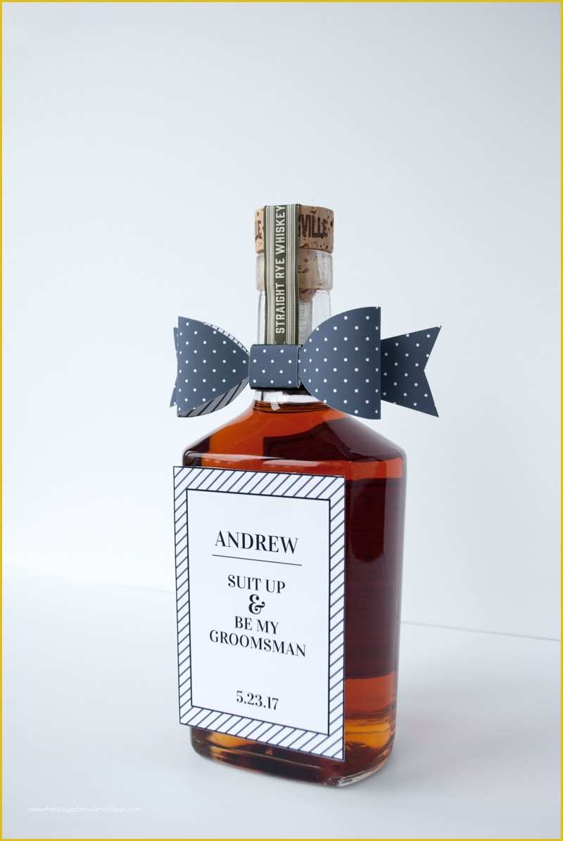 Free Will You Be My Groomsman Template Of Diy Will You Be My Groomsman Best Man Gift and Free