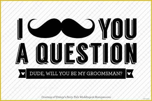 Free Will You Be My Groomsman Template Of &quot;will You Be My&quot; Free Downloads