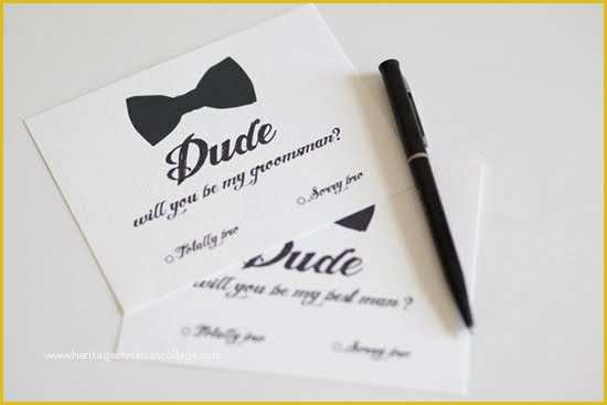 Free Will You Be My Groomsman Template Of Style &amp; Sensibility Free Template Will You Be My Groomsman