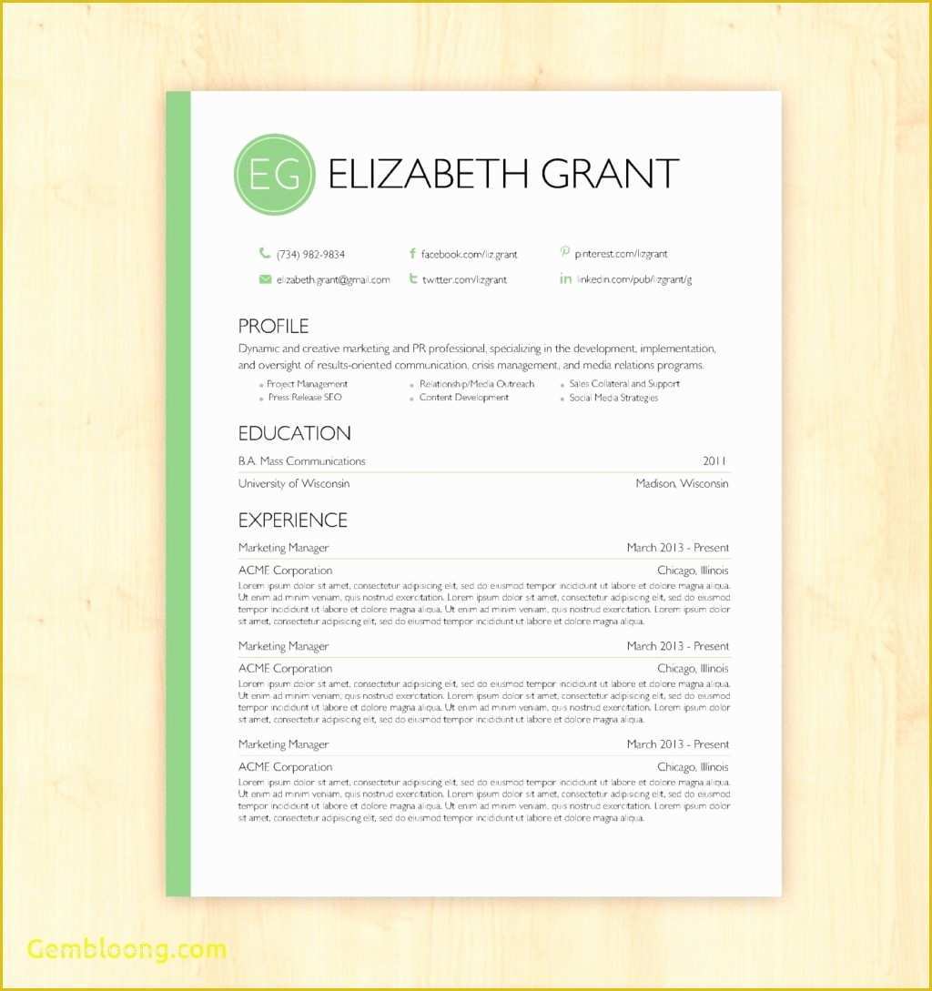 Free Windows Resume Templates Of Resume and Template 55 Resume Template for Google Picture
