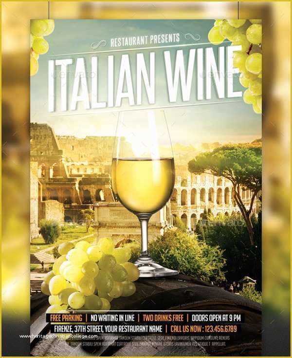 Free Wine Flyer Template Of 26 Wine Flyer Designs Psd Vector Eps Jpg Download