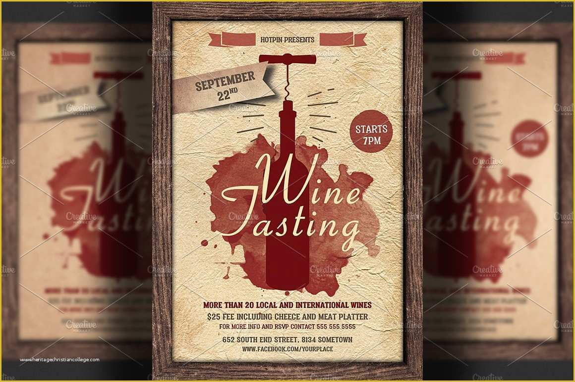 Free Wine Flyer Template Of Wine Tasting Flyer Template Flyer Templates Creative