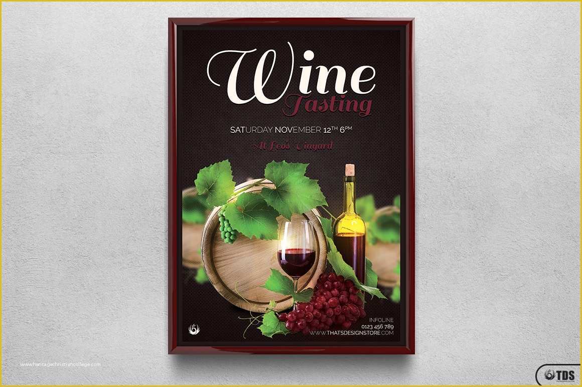 Free Wine Flyer Template Of Wine Tasting Flyer Template Psd Design for Photoshop