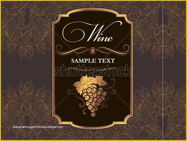 Free Wine Label Template for Word Of Wine Label Template