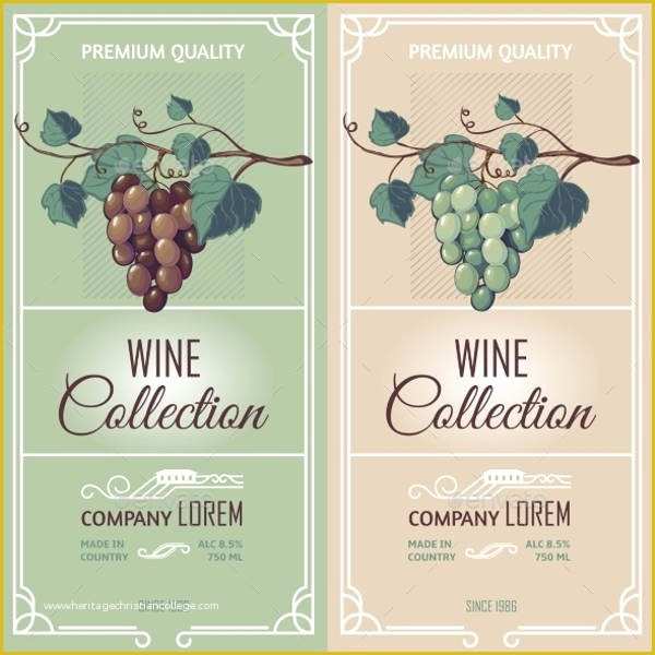 Free Wine Label Template for Word Of Wine Label Template