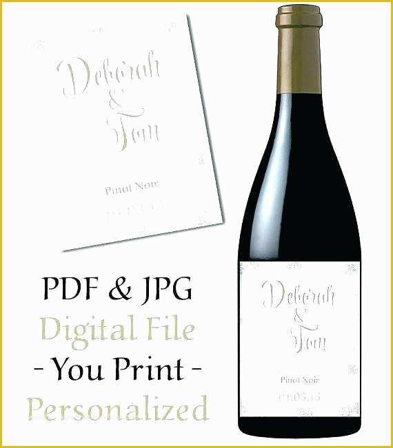 Free Wine Label Template for Word Of Wine Label Template Word Tag Free Bottle Templates Water