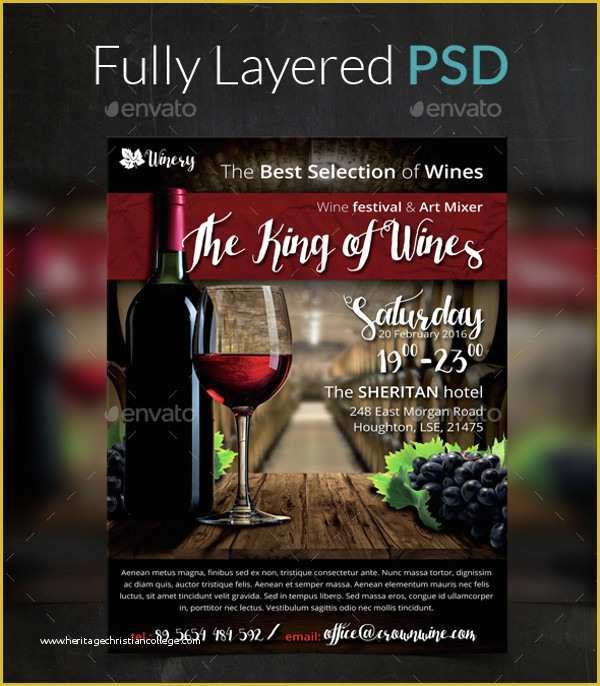 Free Wine Tasting Flyer Template Of 26 Wine Flyer Designs Psd Vector Eps Jpg Download